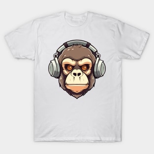 Ape with headphone T-Shirt